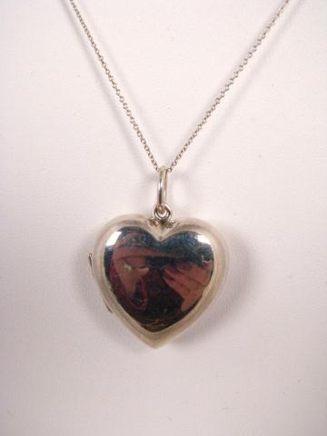 Appraisal: Sterling Silver Tiffany Heart Locket