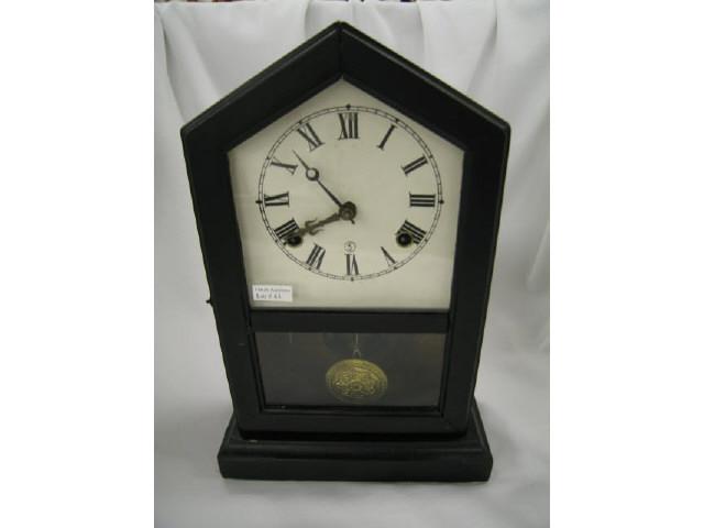 Appraisal: Victorian New Haven Cottage Clock tall working