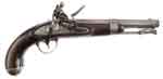 Appraisal: WATERS MODEL FLINTLOCK MARTIAL PISTOL NSN Cal - rnd bbl