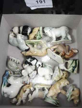 Appraisal: Collection of st version Wade Whimsies comprising Birds Animals Dogs