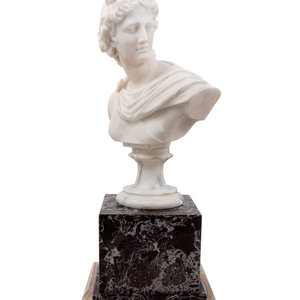 Appraisal: A Continental Marble Bust of Apollo Belvedere th Century After