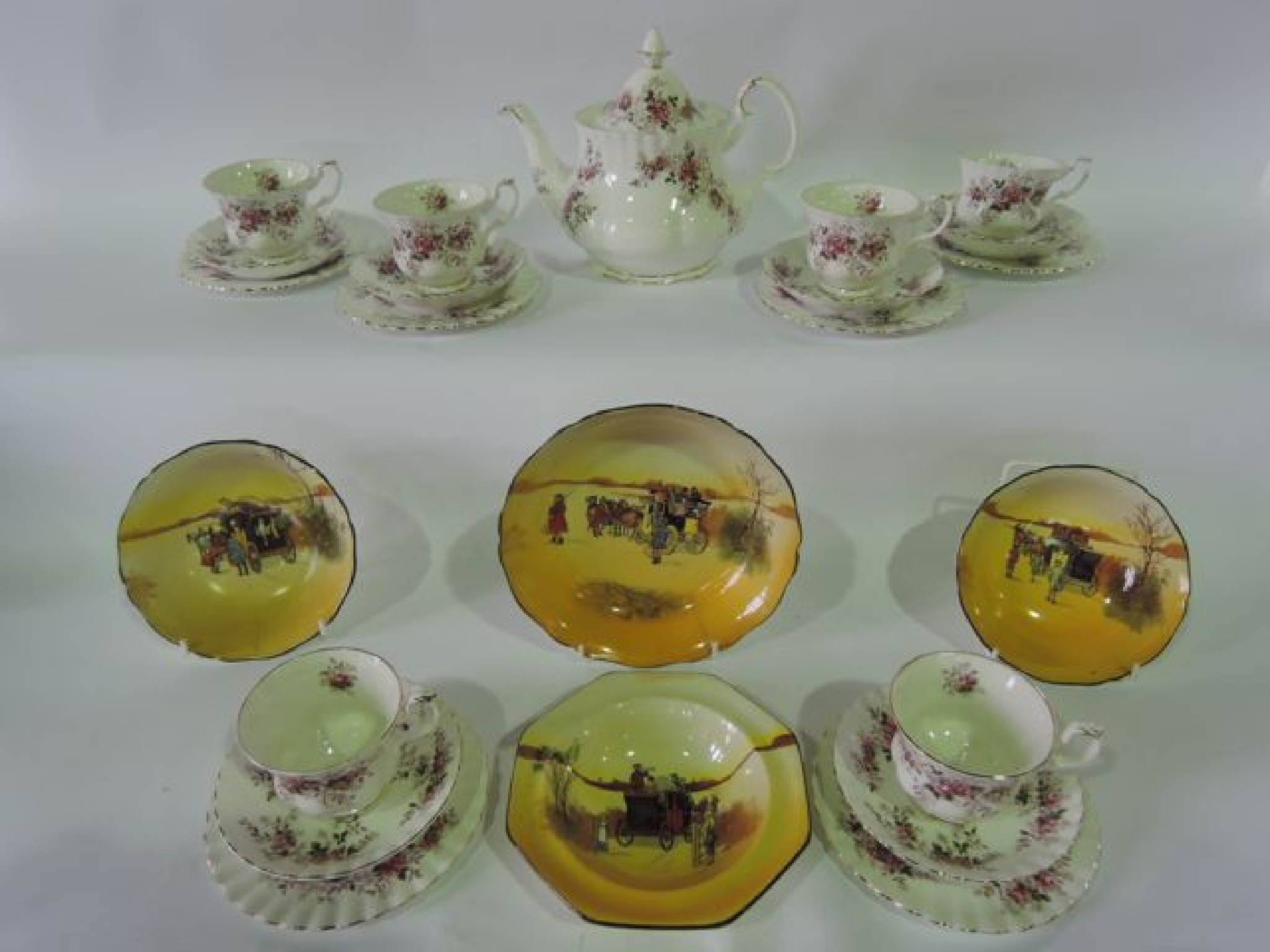 Appraisal: A collection of Royal Albert Lavender Rose pattern tea wares