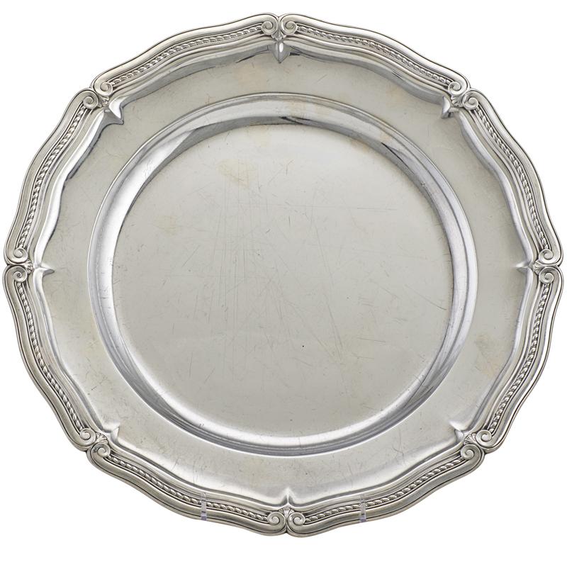 Appraisal: TIFFANY CO STERLING SILVER CAKE TRAY Condition Report