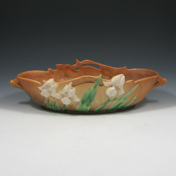 Appraisal: Roseville Iris - Console Bowl - Mint Roseville Iris console