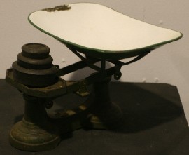 Appraisal: A set of cast iron scales - to weigh lbs