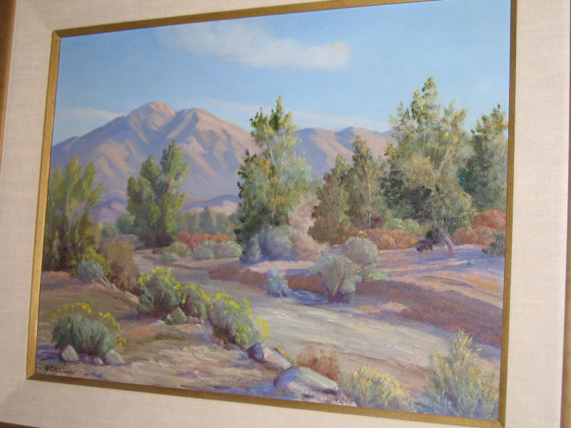 Appraisal: CARLISLE AMERICAN TH CENTURY Western landscape oil on board signed