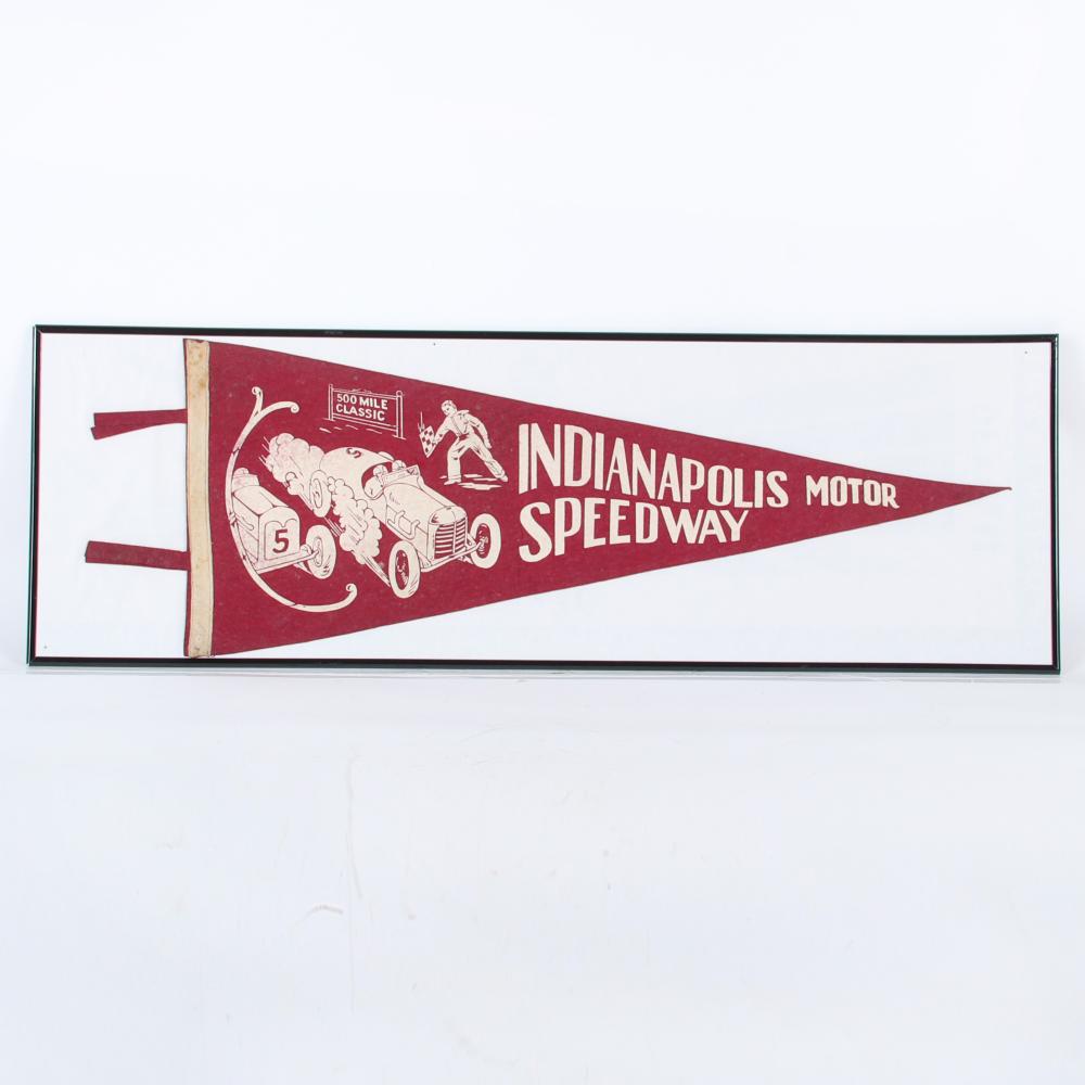 Appraisal: 'S INDIANAPOLIS MOTOR SPEEDWAY CLASSIC PENNANT 's Indianapolis Motor Speedway