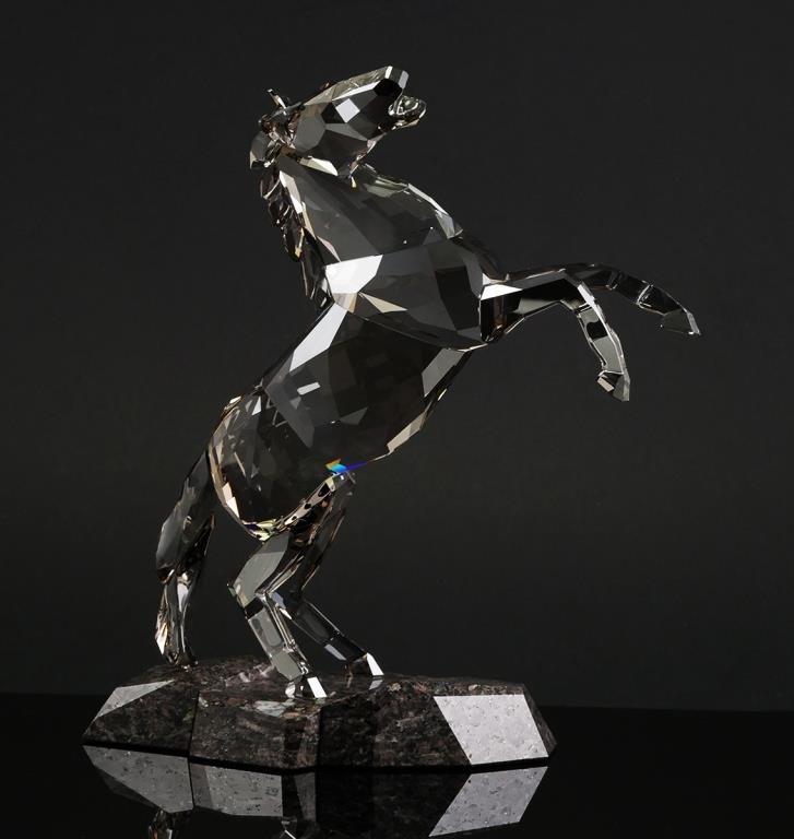 Appraisal: Retired Swarovski Soulmates - Stallion in satin crystal horse figurine