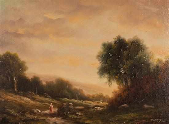 Appraisal: Paul Wesley Arndt American - ''Path in the Catskills'' oil