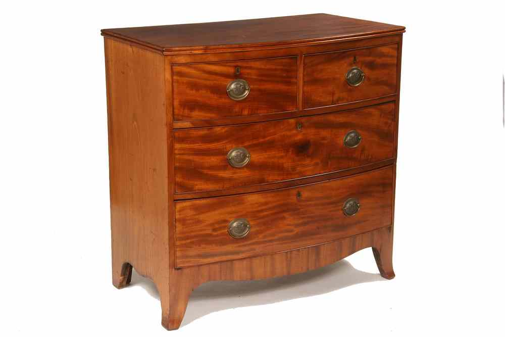 Appraisal: HEPPLEWHITE DRESSER - Custom Diminutive Hepplewhite Style Chest of Drawers