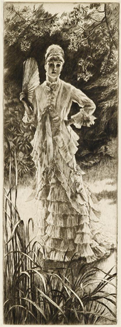 Appraisal: JAMES JACQUES TISSOT french - PRINTEMPS edition circa Etching and