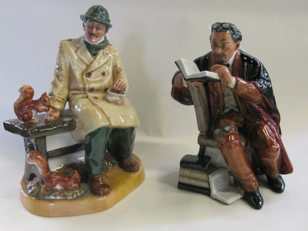 Appraisal: Two Royal Doulton figures 'The Professor' HN and 'Lunchtime' HN