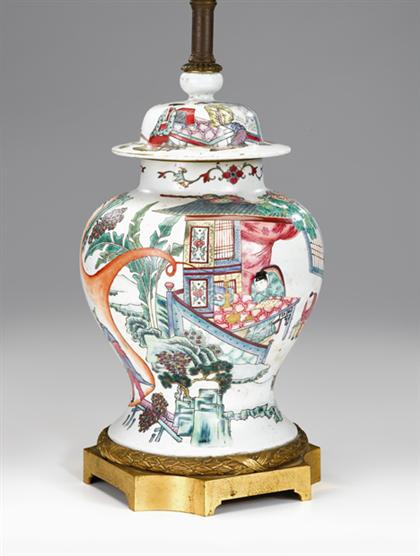 Appraisal: Large and impressive famille rose covered jar qianlong period mounts