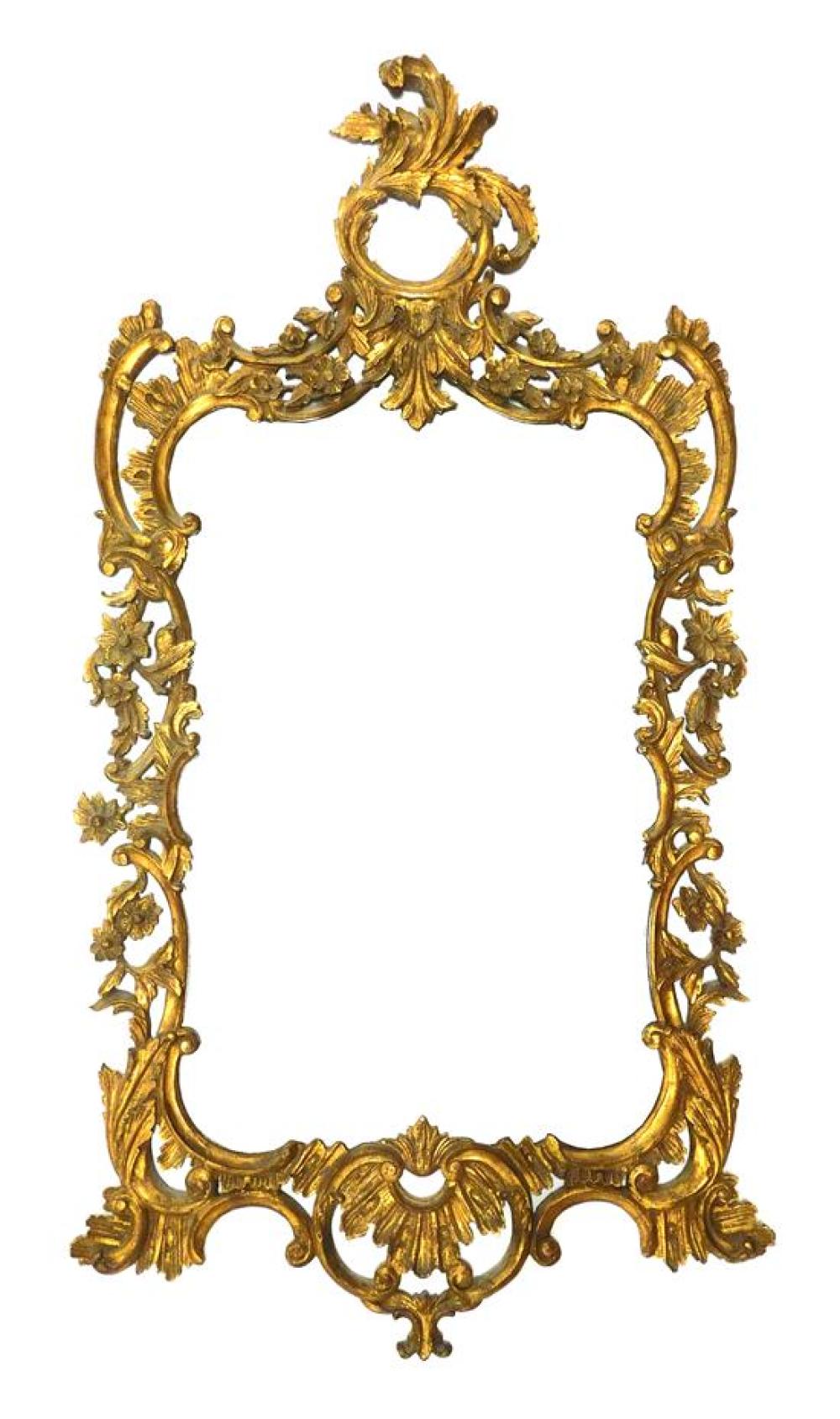 Appraisal: Wall mirror Rococo style late th early th C gilt