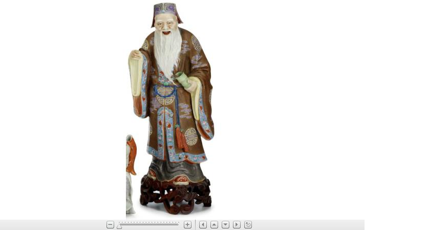 Appraisal: Chinese porcelain model of Zhang Guorepublic period