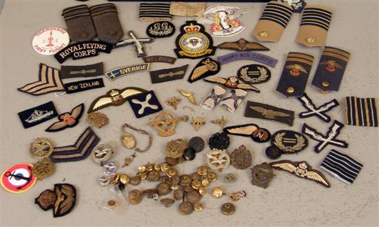 Appraisal: Collection of World War II and later RAF bages pins