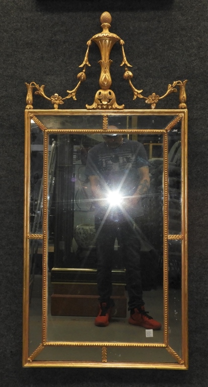 Appraisal: C AMERICAN ADAM'S STYLE NEOCLASSICAL GILT MIRROR United States Circa