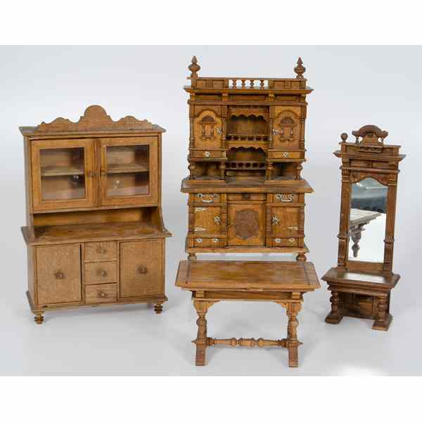 Appraisal: Doll House Furniture An assembled group of Eastlake and Renaissance