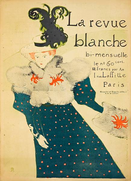 Appraisal: Henri de Toulouse-Lautrec French - La Revue Blanche W P