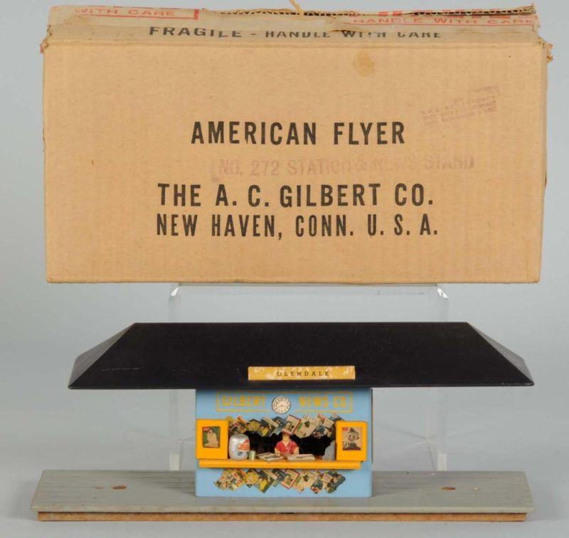 Appraisal: American Flyer No Station News Stand in OB Description Post-war