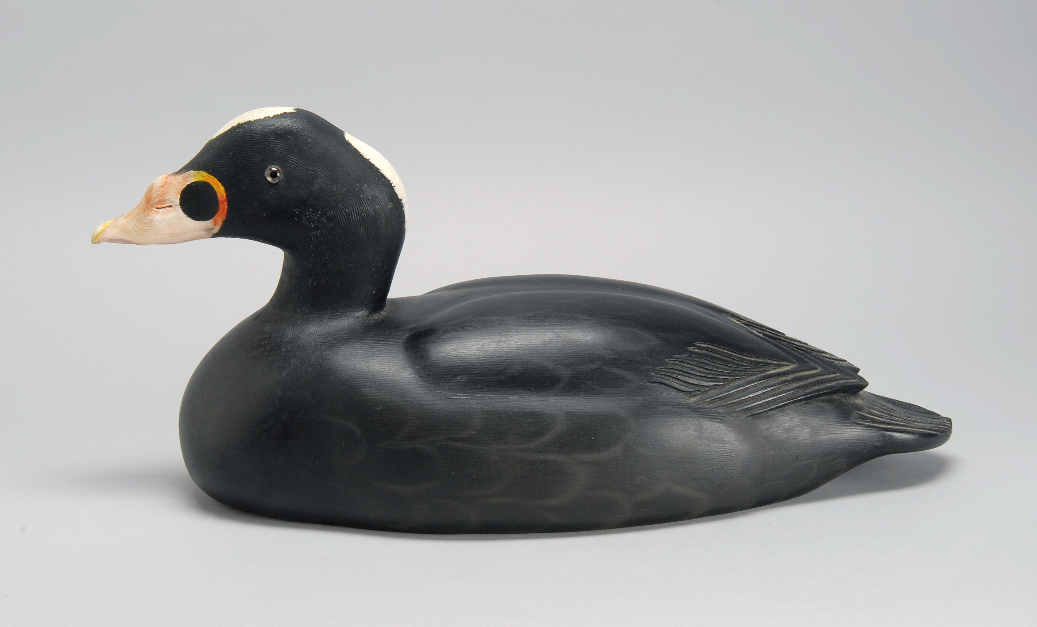 Appraisal: DECORATIVE CARVING OF A SURF SCOTER By Charles Buchanan of