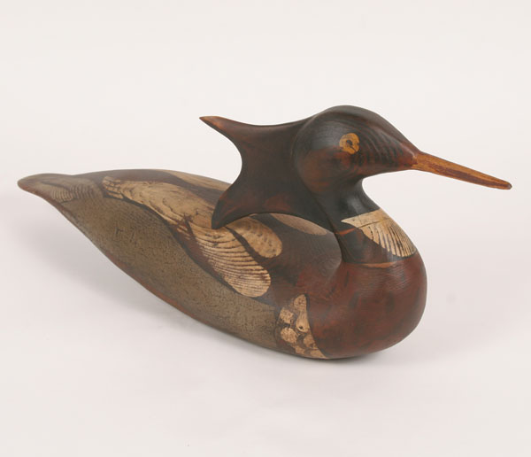 Appraisal: Artist duck decoy marked T J 's Rig L