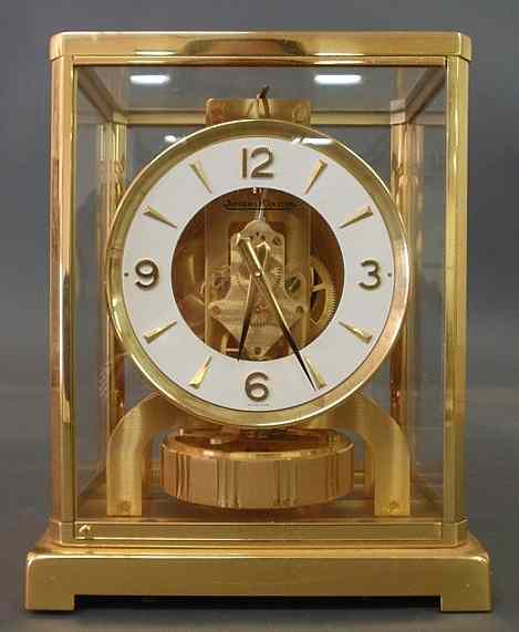 Appraisal: Jaeger-le Coultre Atmos Swiss mantel clock h x w x