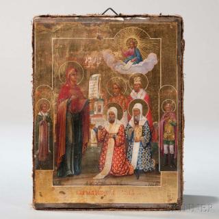 Appraisal: Russian Icon of the Bogoliubskaya Mother of God th century