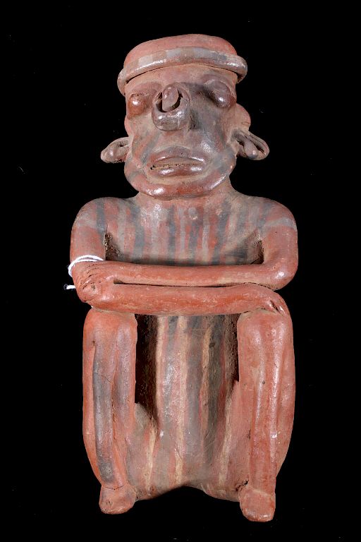 Appraisal: Rare Mayan Pottery Human Effigy Figure c A D The