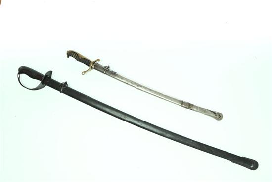 Appraisal: TWO SWORDS Japan st half- th century Cavalry saber with