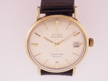 Appraisal: C Omega Seamaster DeVille round YGF with date mm This