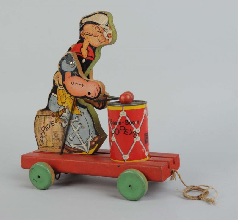 Appraisal: Fisher-Price No Popeye Boom-Boom Pull Toy Copyright King Features Syndicate