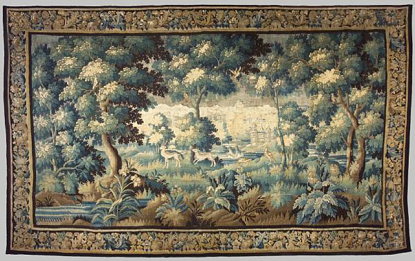 Appraisal: A Flemish Late Baroque verdure tapestry late th early th