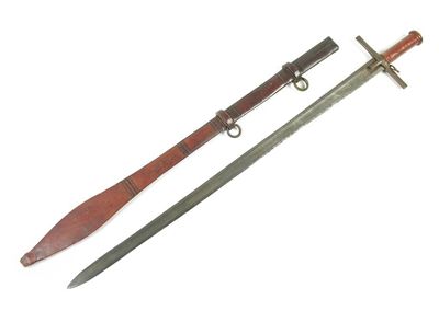 Appraisal: A th century Dervish sword with a double fullered inch