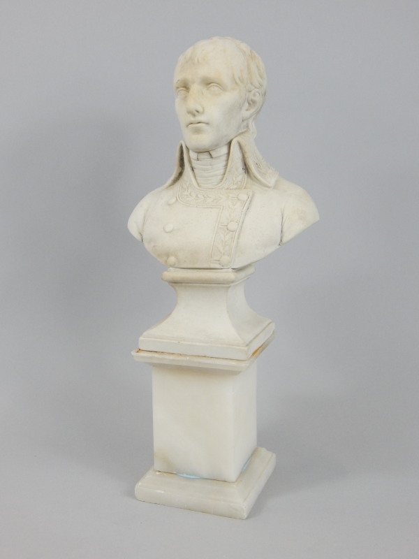 Appraisal: A thC French white bisque or Parian bust of Napoleon