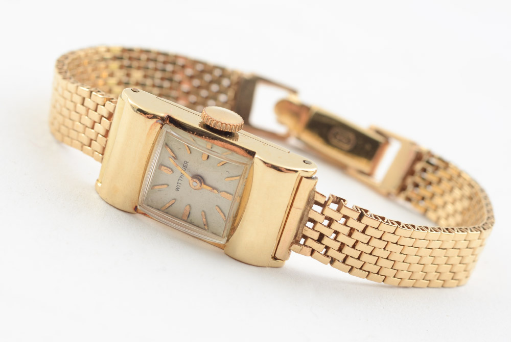 Appraisal: WITTNAUER K GOLD LADIES WRIST WATCH k gold case with