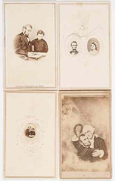 Appraisal: Political Americana - Lincolniana Abraham Lincoln Memorial CDVs Lot of