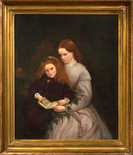 Appraisal: Henry Tanworth Wells British - Mother and Daughter Reading oil