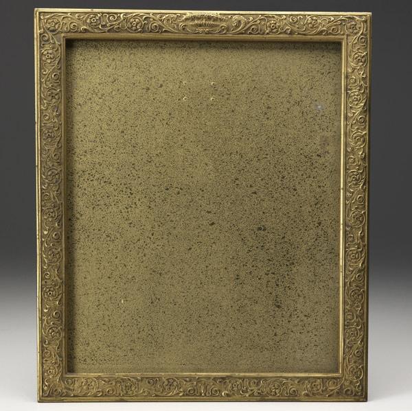 Appraisal: TIFFANY STUDIOS Gilt-bronze picture frame in a Renaissance floral motif