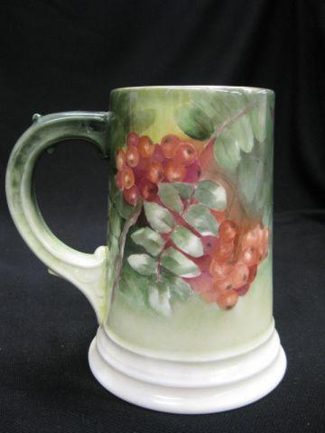 Appraisal: Rosenthal Handpainted Porcelain Mug fine berry decor signed excellent