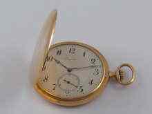 Appraisal: A ct gold Longines pocket watch in slim hunter case