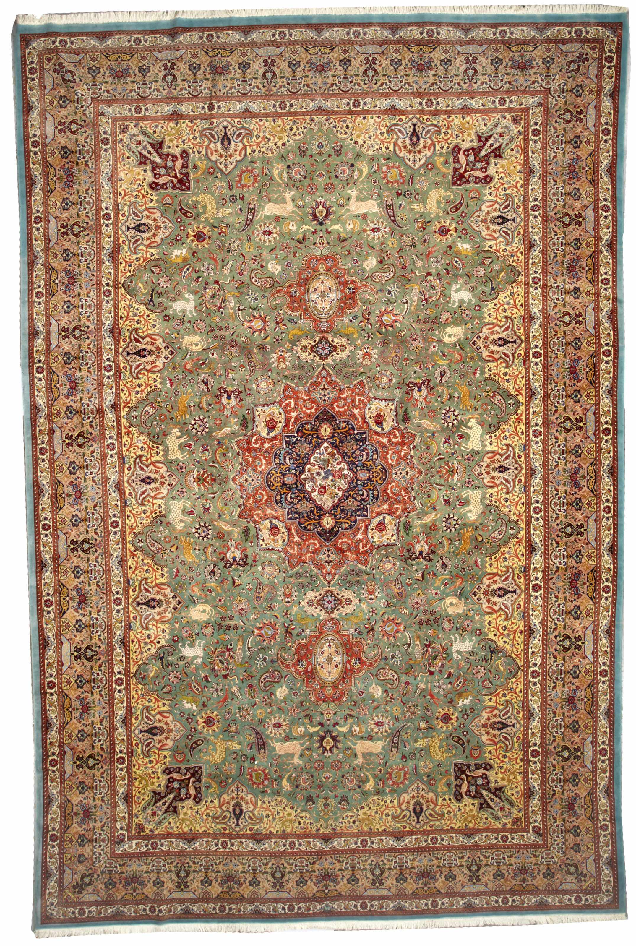 Appraisal: A Tabriz carpet Northwest Persia nd quarter oth centurysize approximately