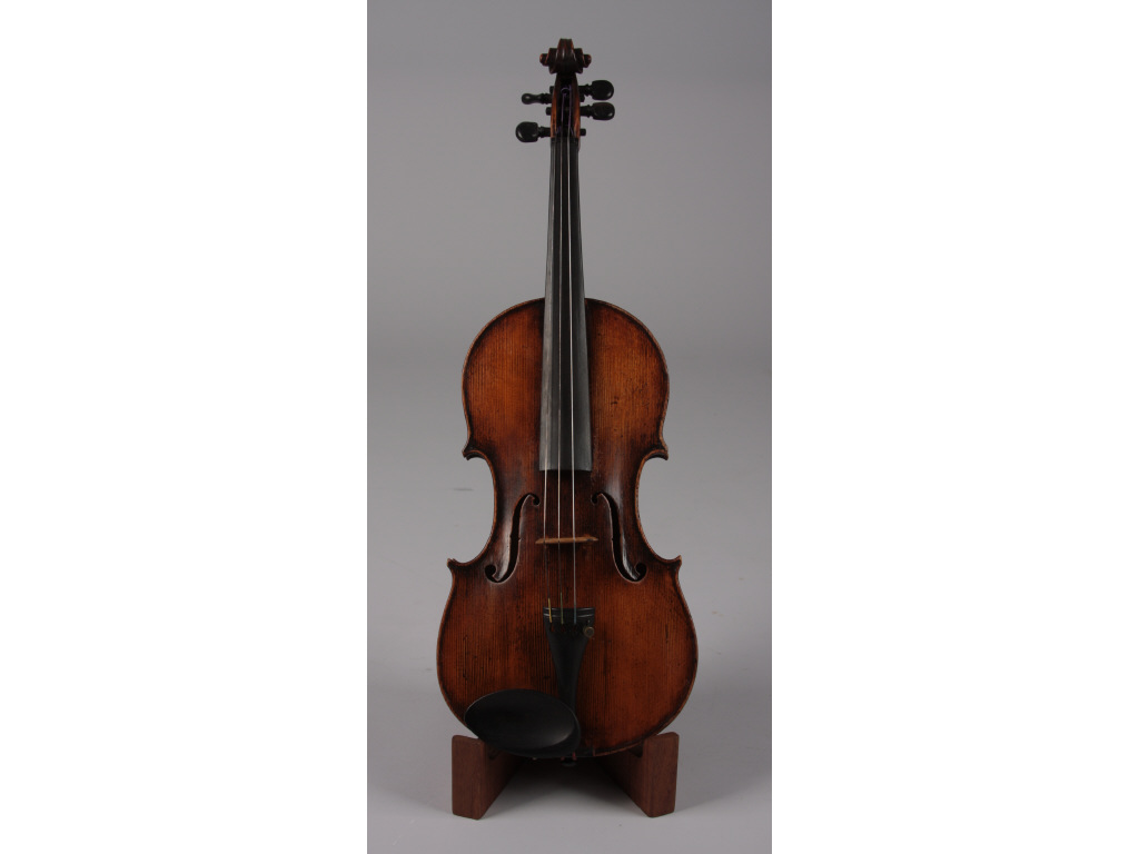 Appraisal: Antique Violin Unmarked Likely German ca early th c more