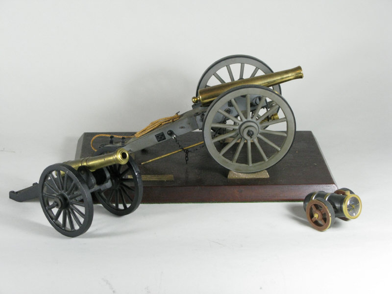 Appraisal: Three Model Cannons the first a Centennial Gun - lb