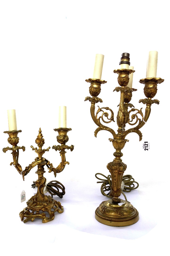 Appraisal: A Neo-Classical style four branch candelabrum cm high a Louis