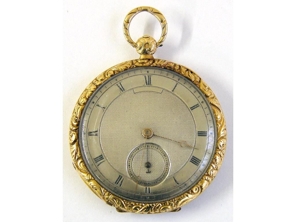 Appraisal: Large Swedish silver fusee verge pocket watch the enamel dial