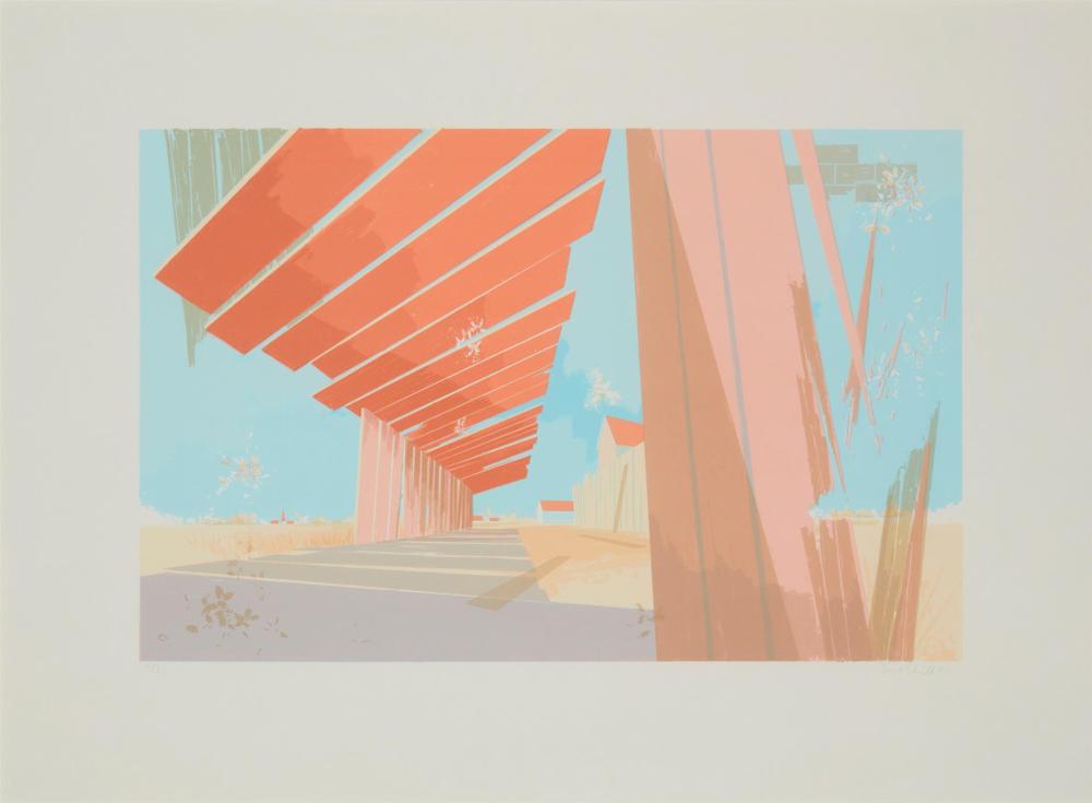 Appraisal: David Schnell b German Color screenprint on wove paper under