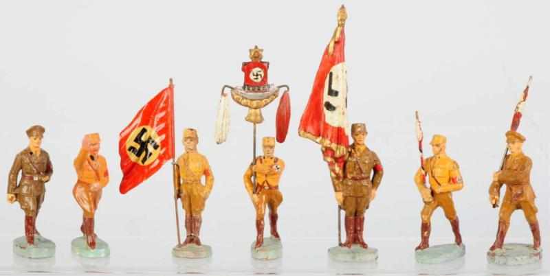 Appraisal: Lot of Elastolin SA Toy Soldiers Includes five figures in