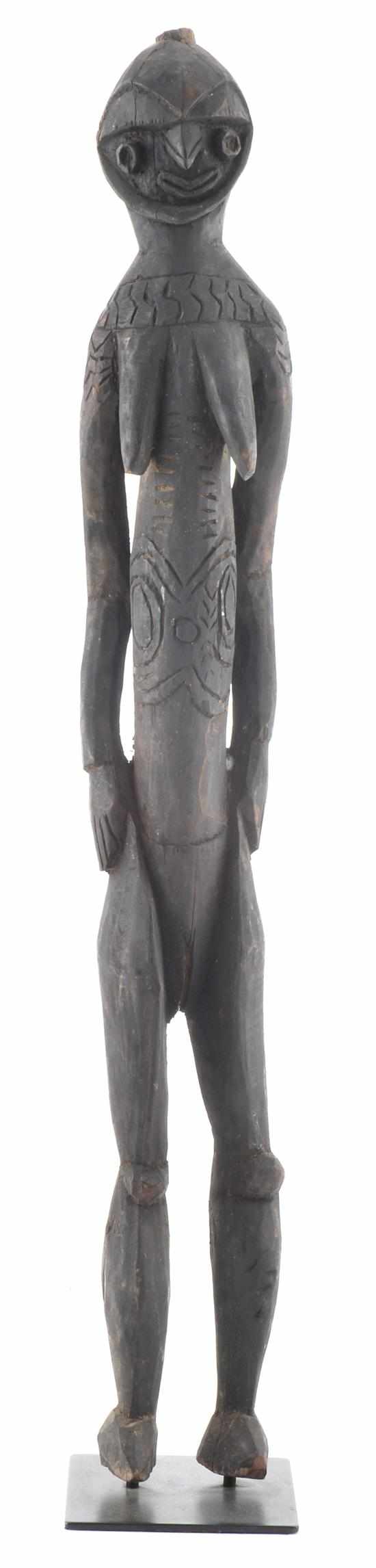 Appraisal: NOGWI FEMALE FIGURE mid th century Washkuk area Nukuma culture