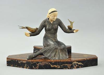 Appraisal: After Demetrer H Chiparus An Art Deco sculpture of a